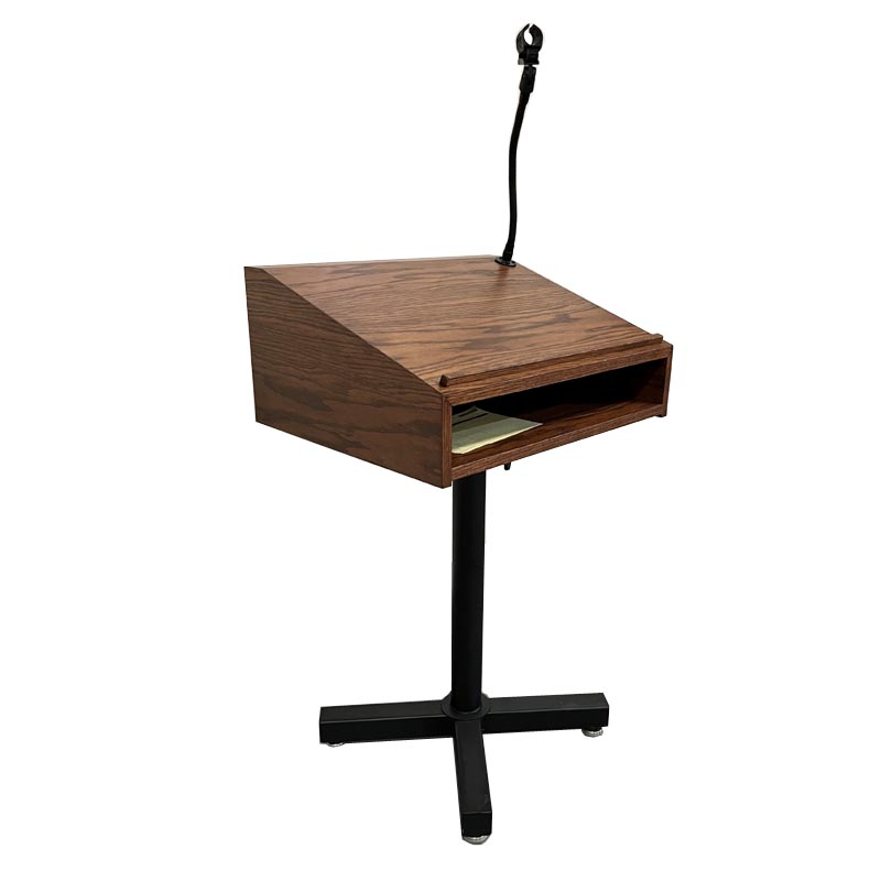 amish woodworking mobile podium image