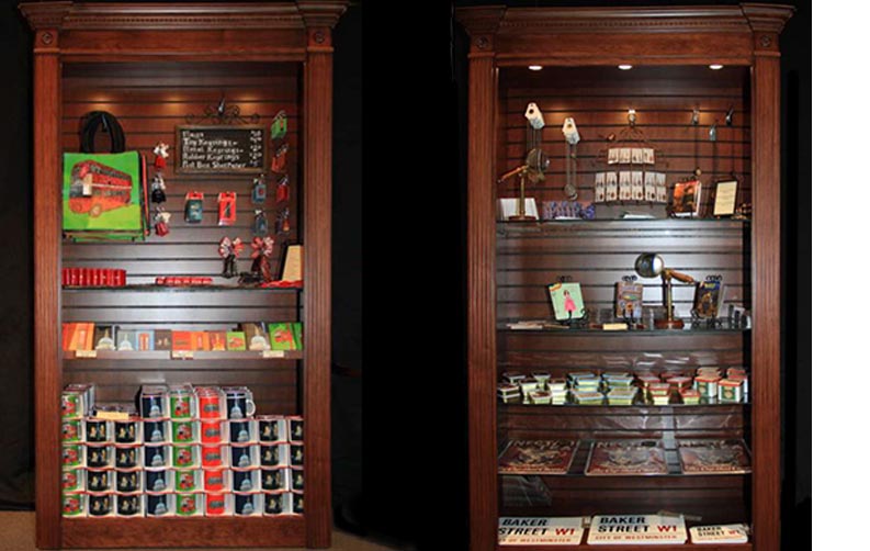amish woodworking custom display cabinet image