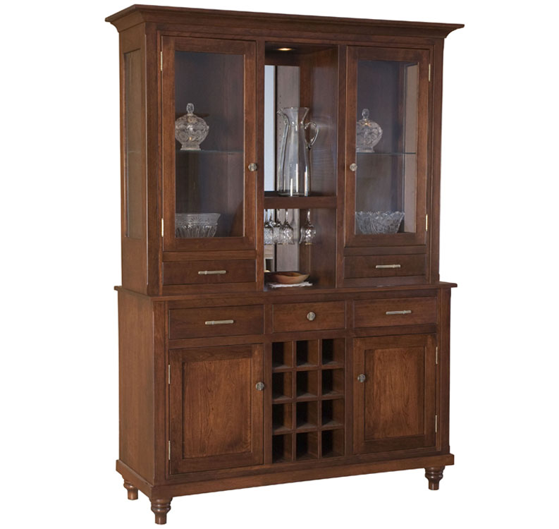 amish woodworking custom wine cabinet image