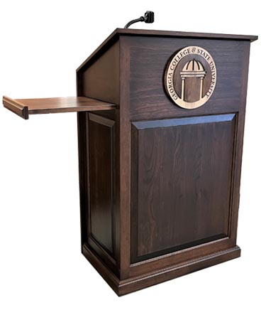 amish woodworking embassy podium image
