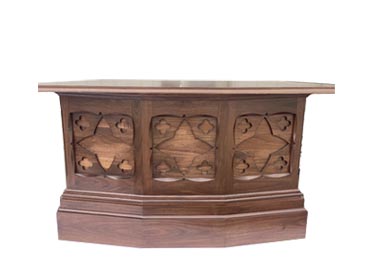 amish woodworking custom church podium image