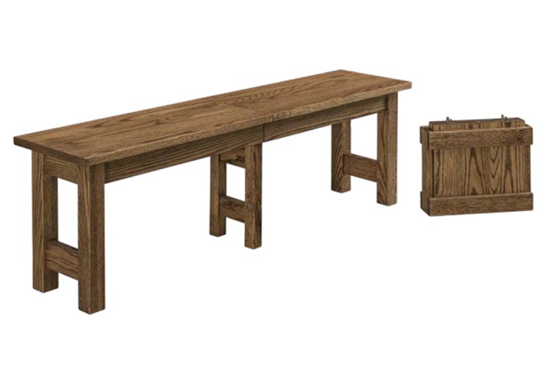 amish woodworking custom bench image