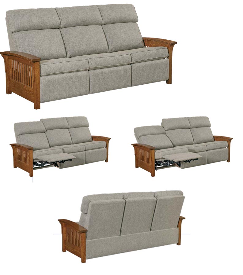 amish woodworking custom bow arm furniture image