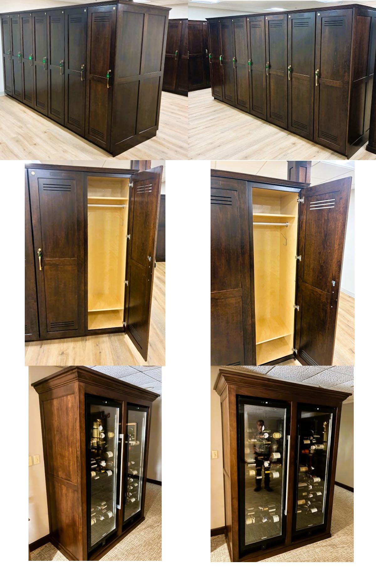 amish woodworking custom country club locker image