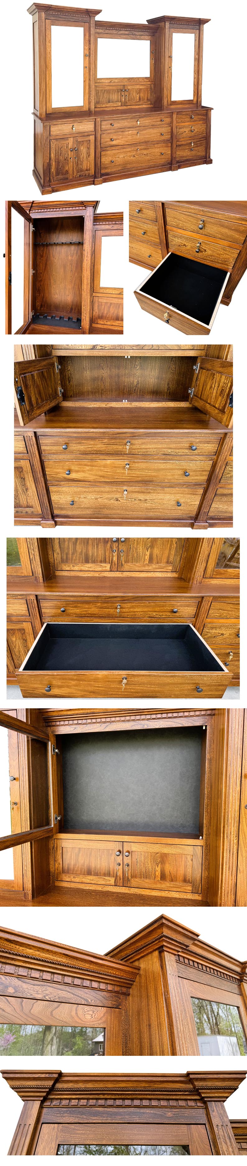 amish woodworking custom gun cabinet image