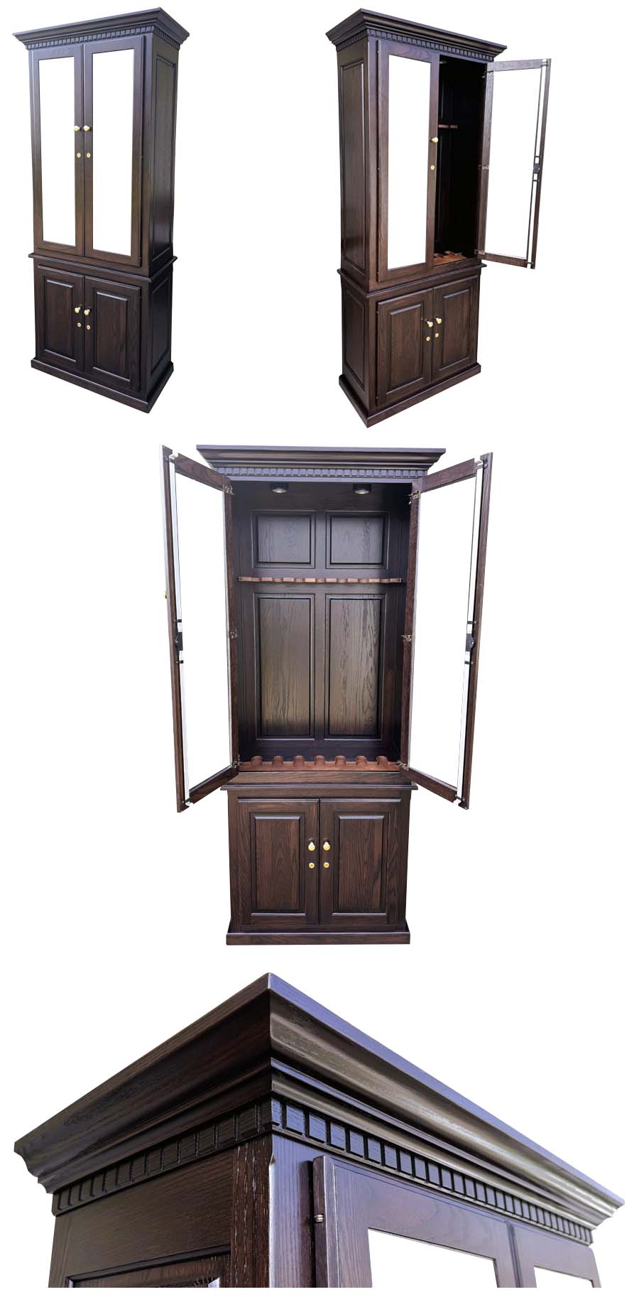 amish woodworking custom gun cabinet image