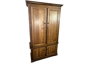 amish woodworking custom gun cabinet image