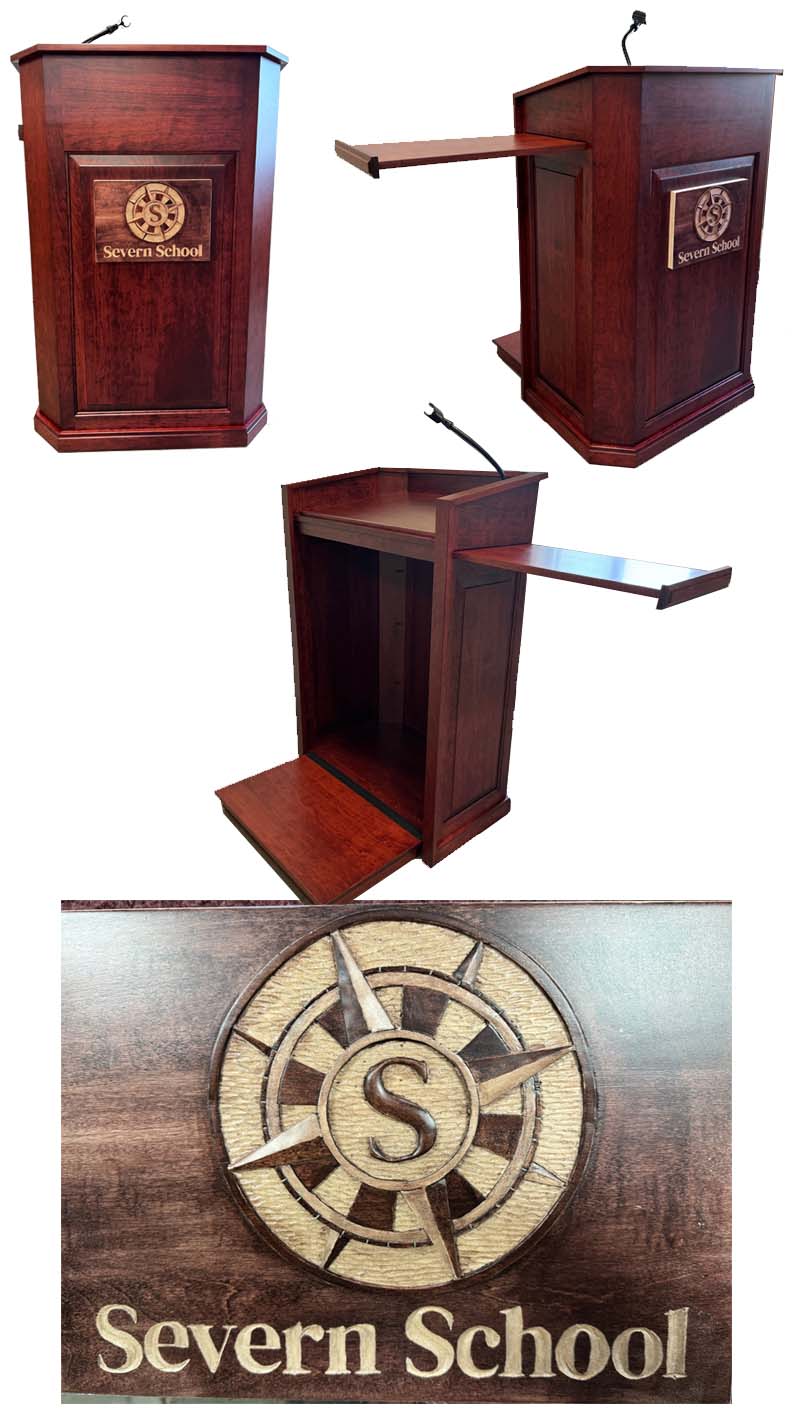 amish woodworking podium 5 image