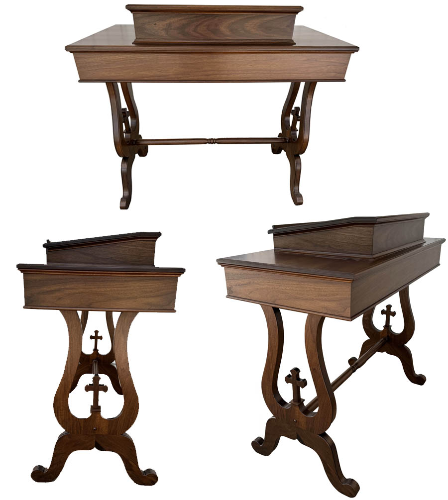 amish woodworking wood podium image