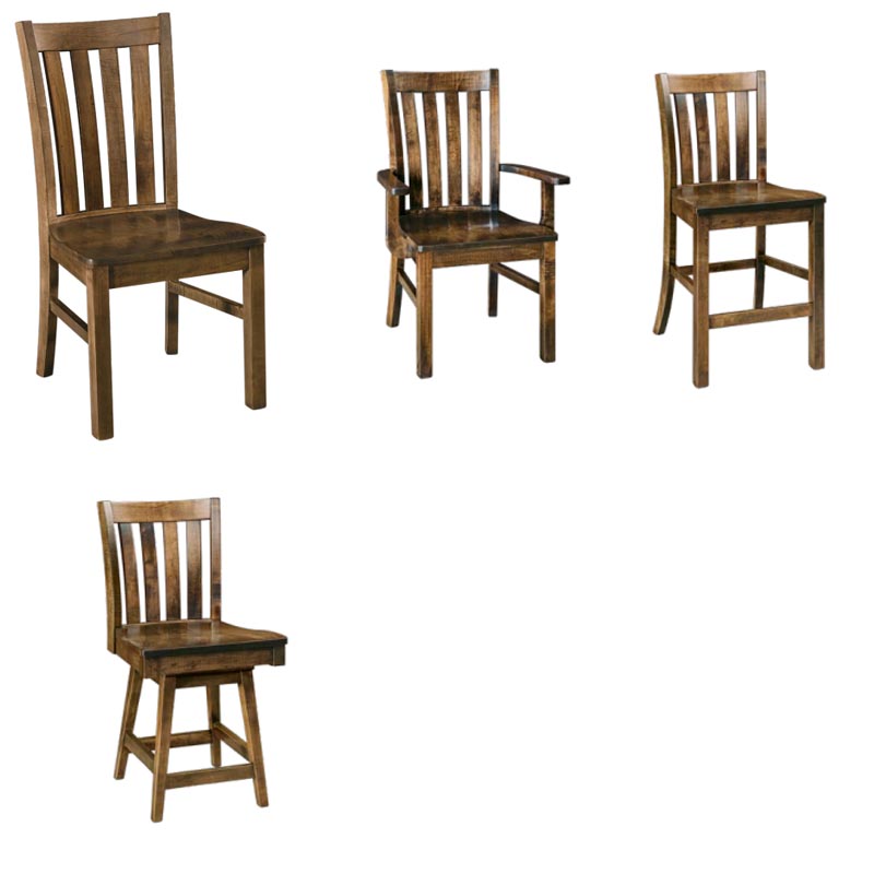 amish woodworking custom wood chair image